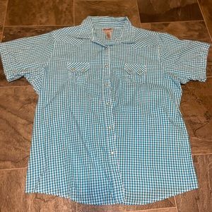 Wrangler Plaid Shirt w Pearly Button Snaps
